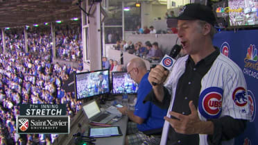 Odenkirk joins the booth, sings