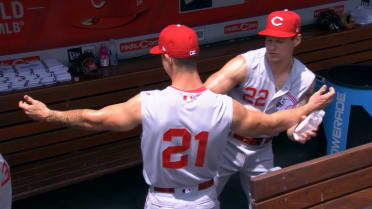 Reds play in sleeveless throwback uniforms against St. Louis Cardinals