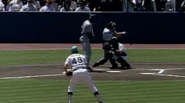 Hough makes first pitch