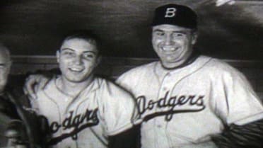 Dodgers win 1955 World Series