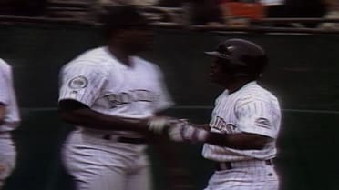 Young hits first Mile High homer