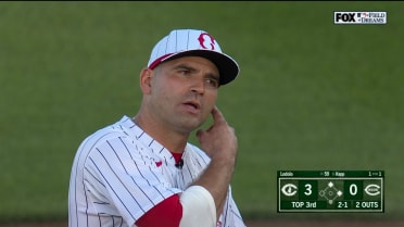 Votto mic'd up at Field of Dreams