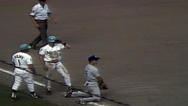 Marlins' first stolen base