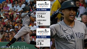 Yankees slugger Giancarlo Stanton hits 113-mph homer in intrasquad game 