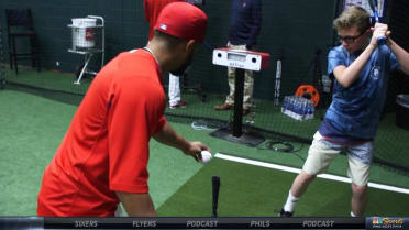 Mas family in hitting clinic