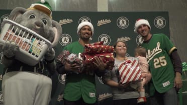 A's host Salvation Army party