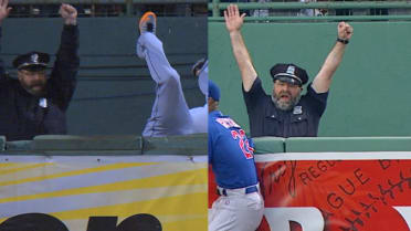 Boston cop celebrates Red Sox home run in viral photo