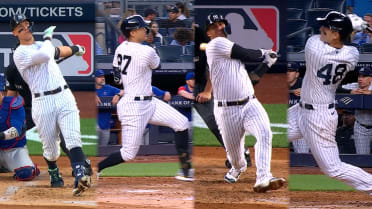 Yankees belt six homers vs. Cubs