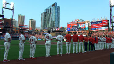 St. Louis Cardinals - The National Anthem throwback style! #STLCards