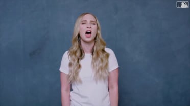 Lane performs National Anthem