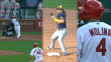 Brewers turn a triple play in 8th