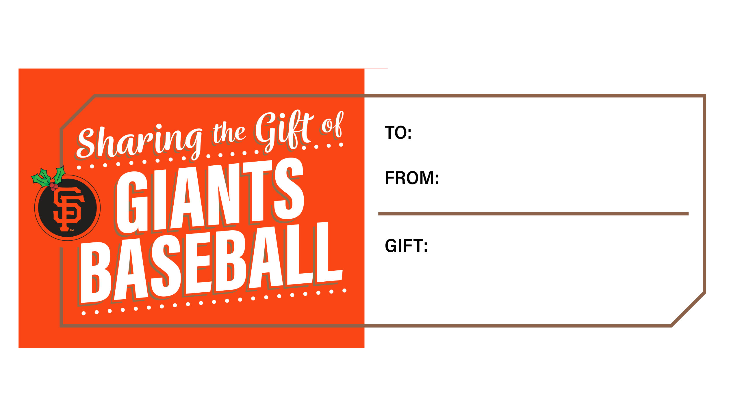 Gift Tag Generator  San Francisco Giants