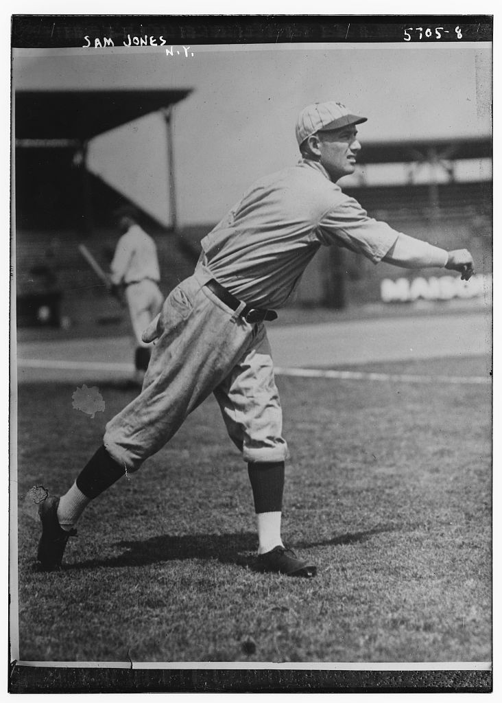 Sad Sam Jones in 1922, his first year with the Yankees. (Bain Collection/Library of Congress)