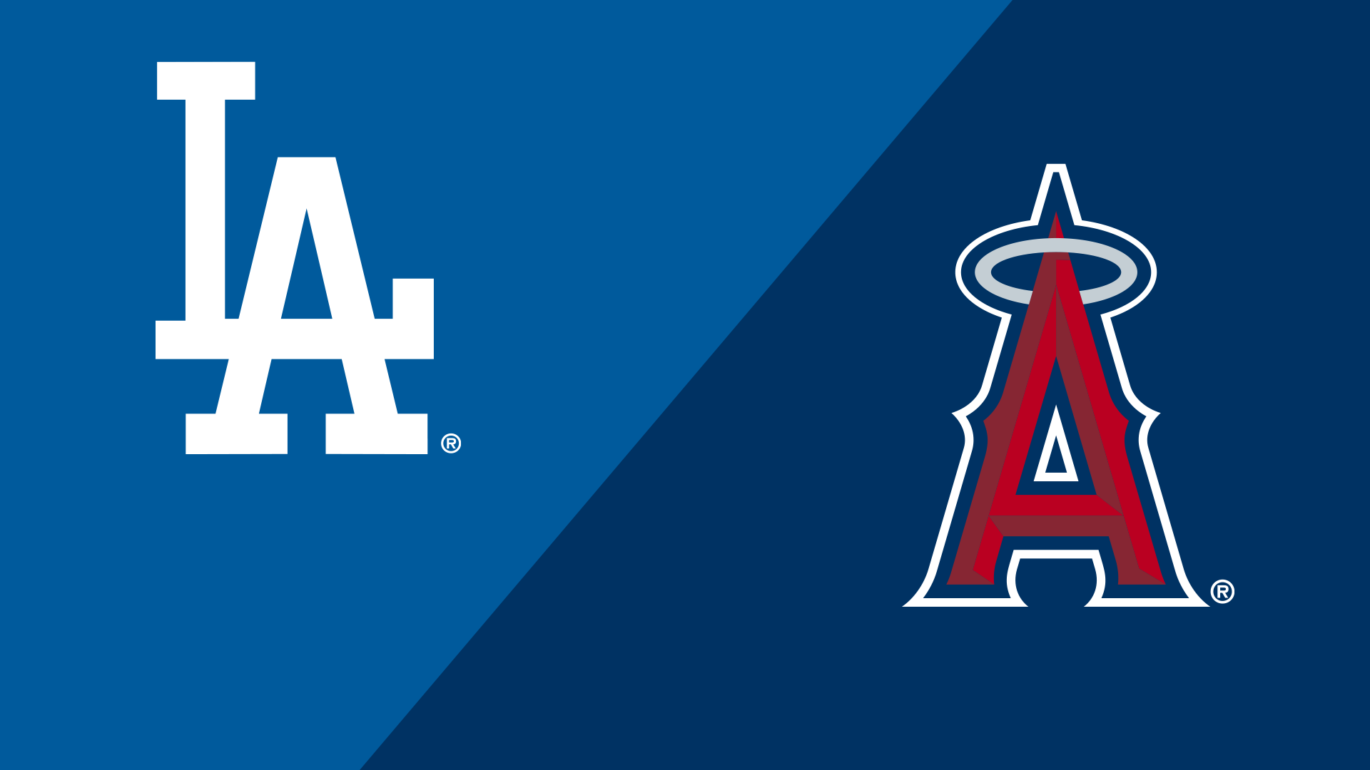 Dodgers and Angels logos