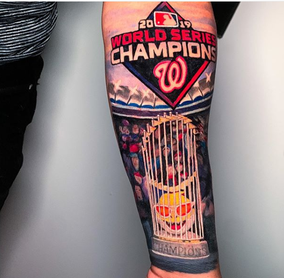 Cubs Player Gets Tattoo of Wrong World Series Logo – SportsLogos.Net News