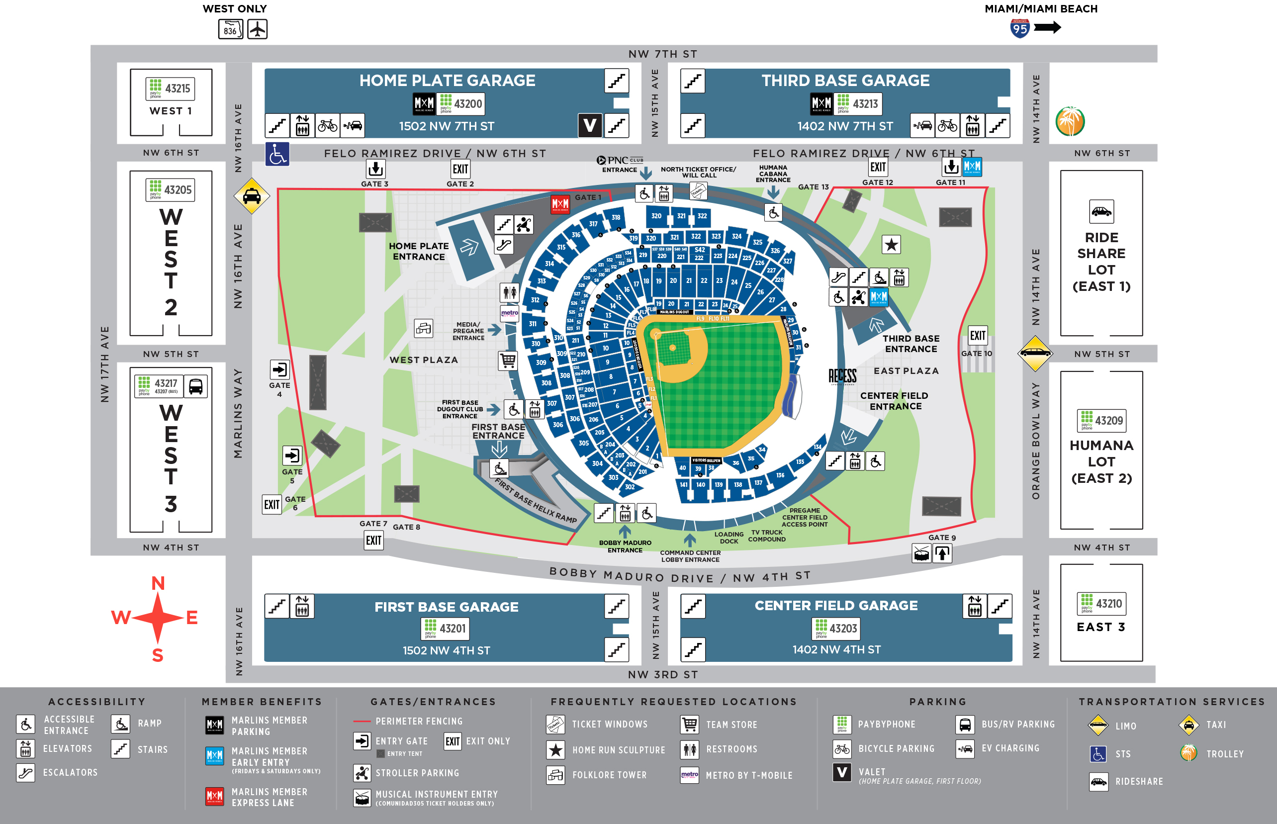 loanDepot park Seating Charts 