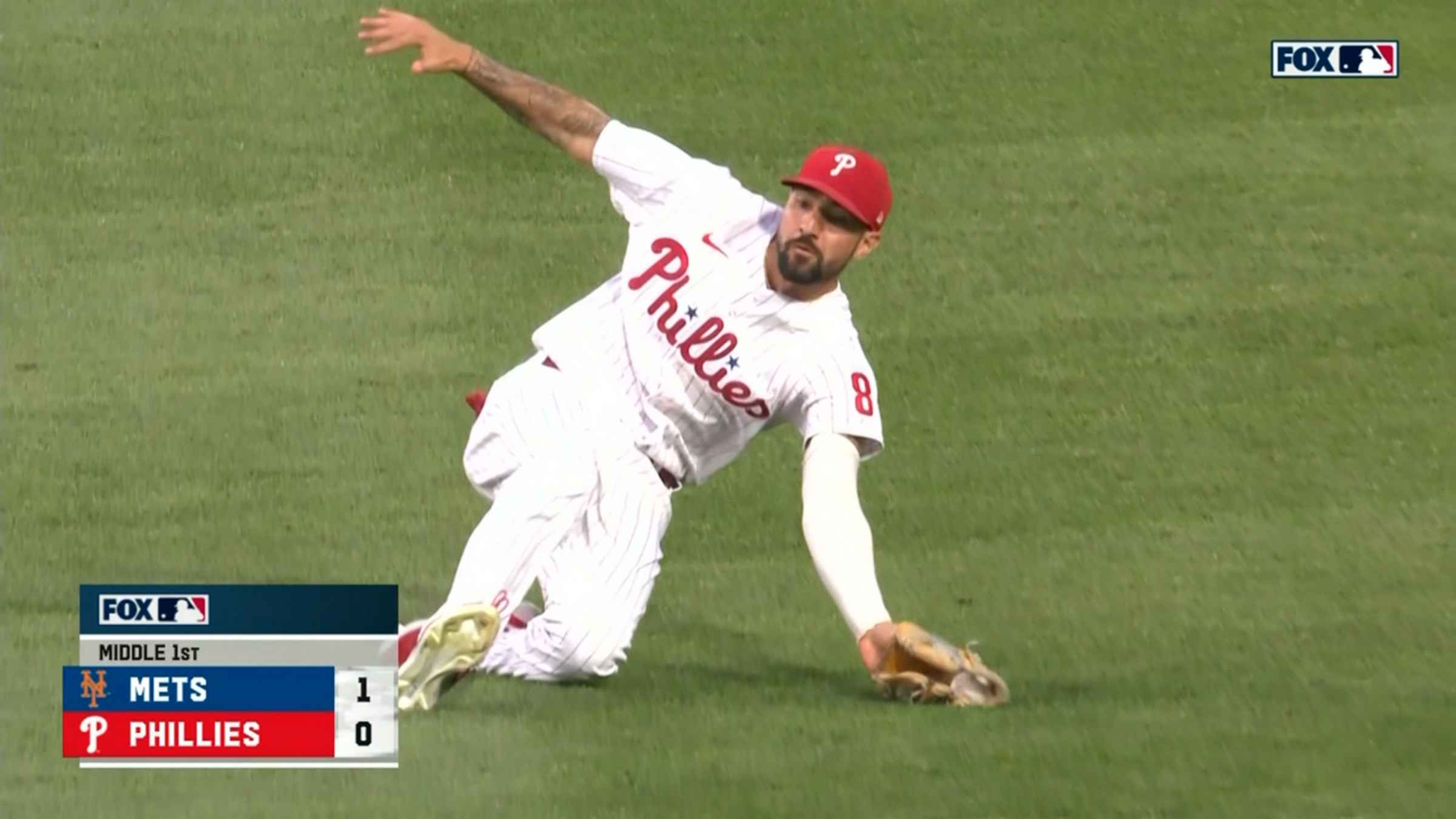 Nick Castellanos' sliding grab, 08/20/2022