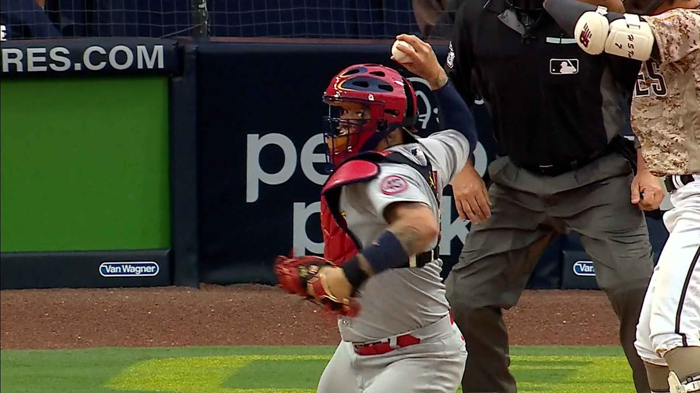 MLB clears Yadier Molina following bizarre sticky baseball incident