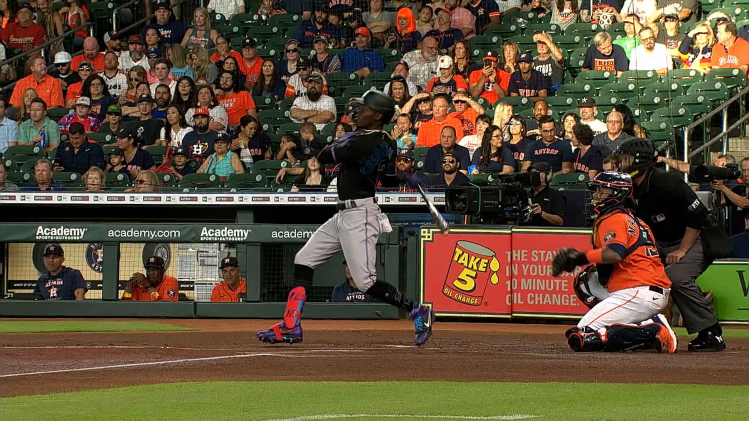 Jazz Chisholm Jr. hit the Eurostep after his HR vs. the Nats the