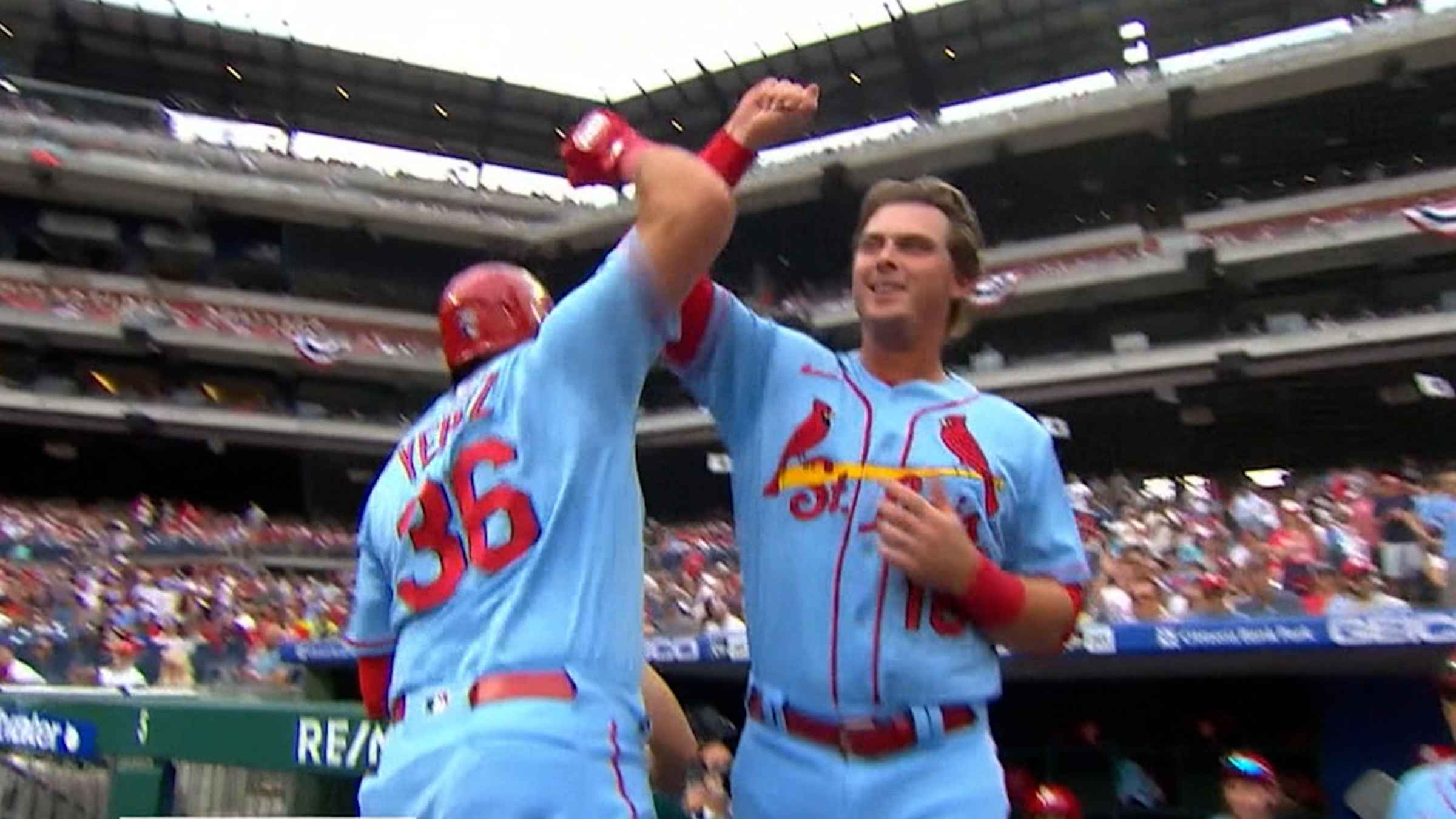 Cardinals' four straight homers, 07/02/2022