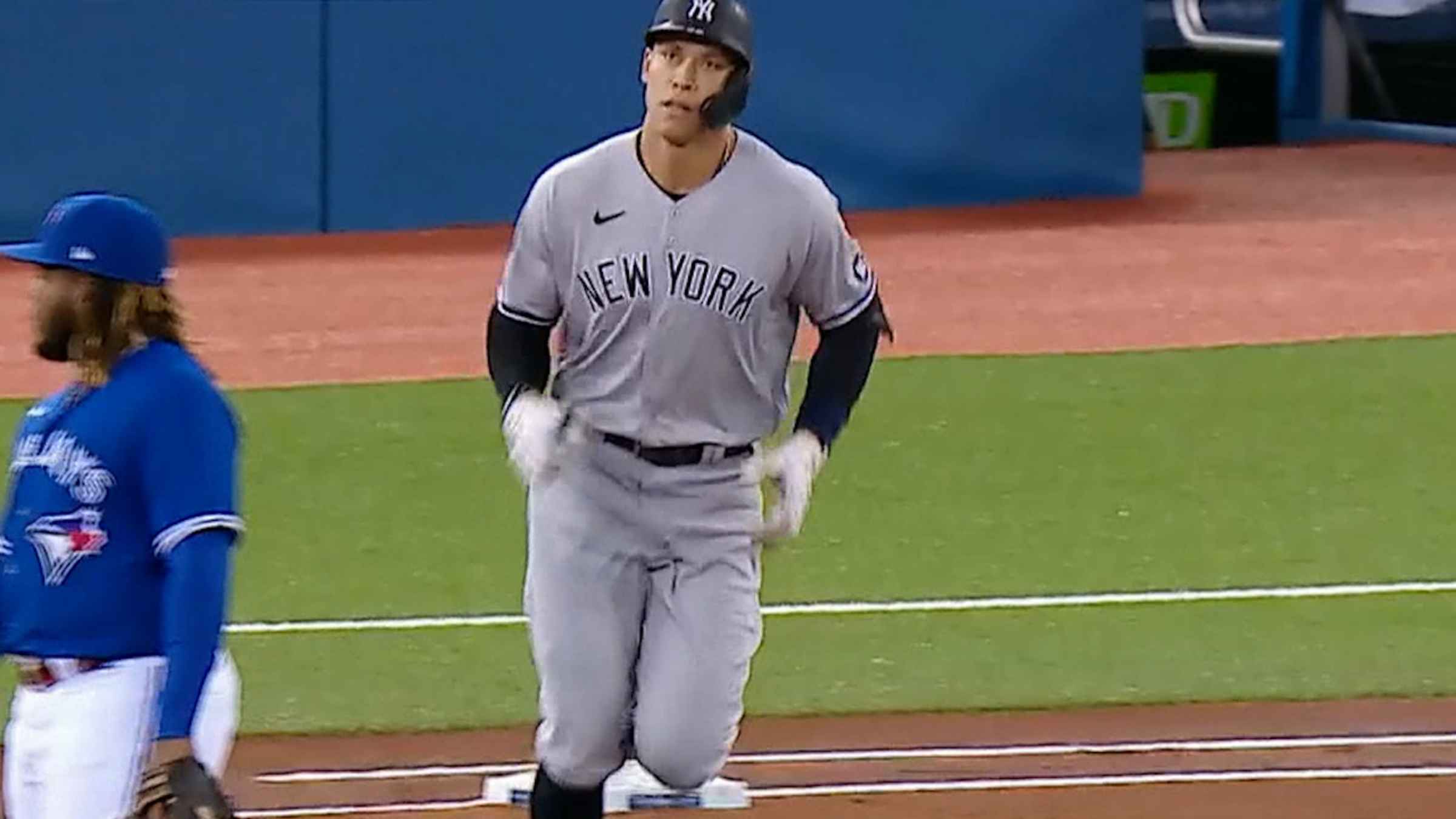 Aaron Judge scores the first run of the 2021 All-Star Game