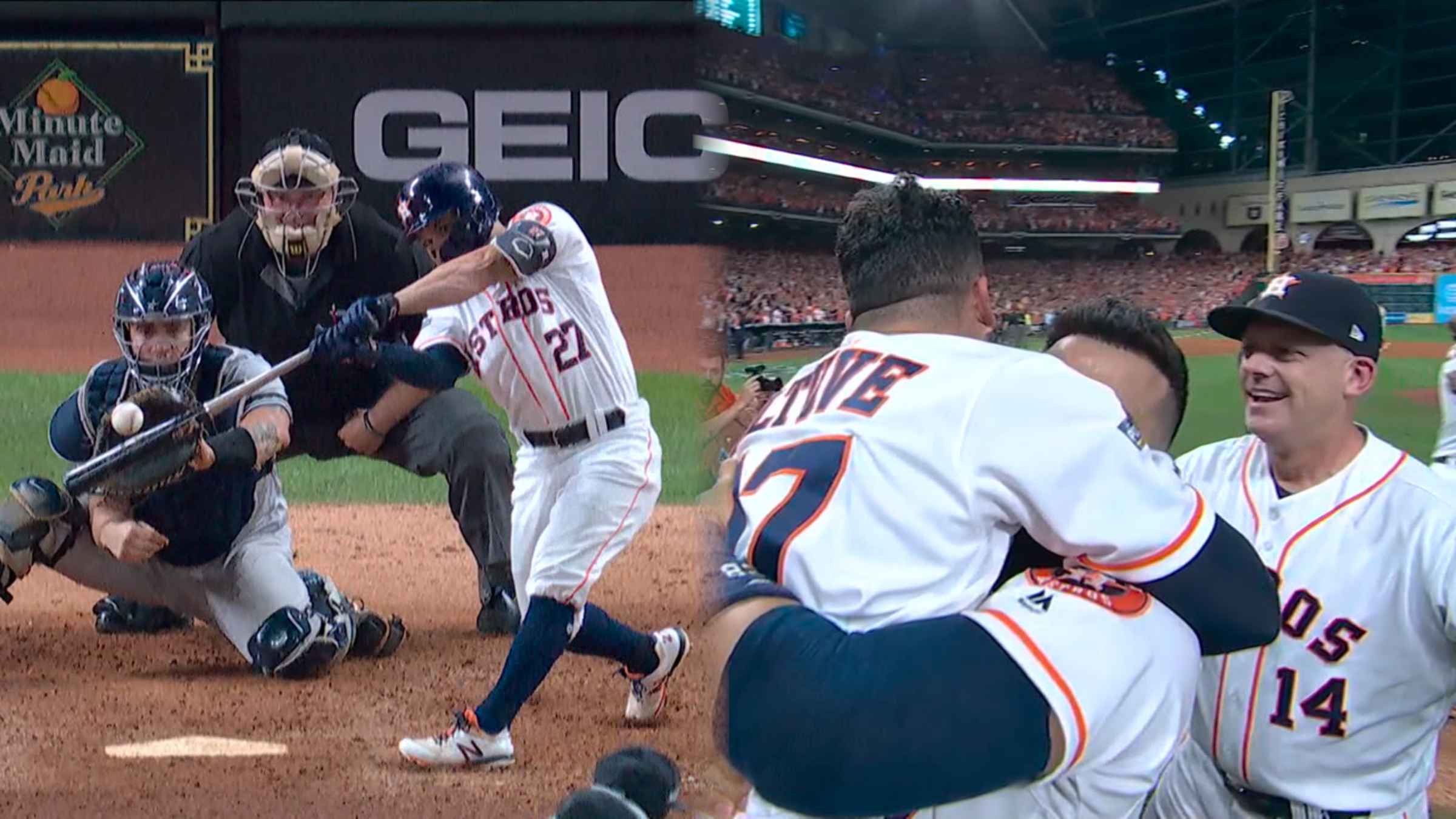 Altuve's walk-off HR caps 6-run rally in ninth as Astros shock