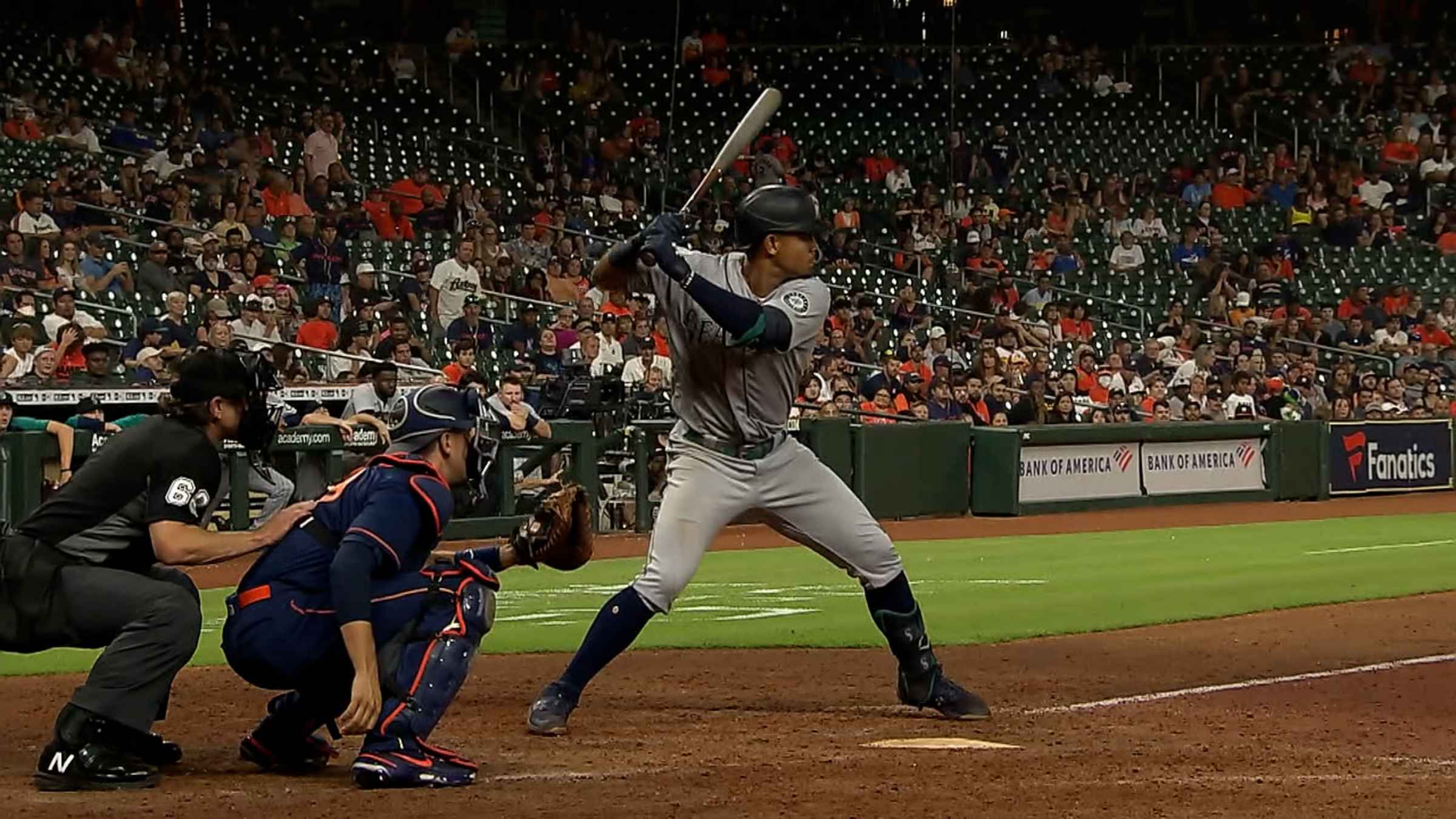 Julio Rodríguez's two-run homer, 04/19/2023