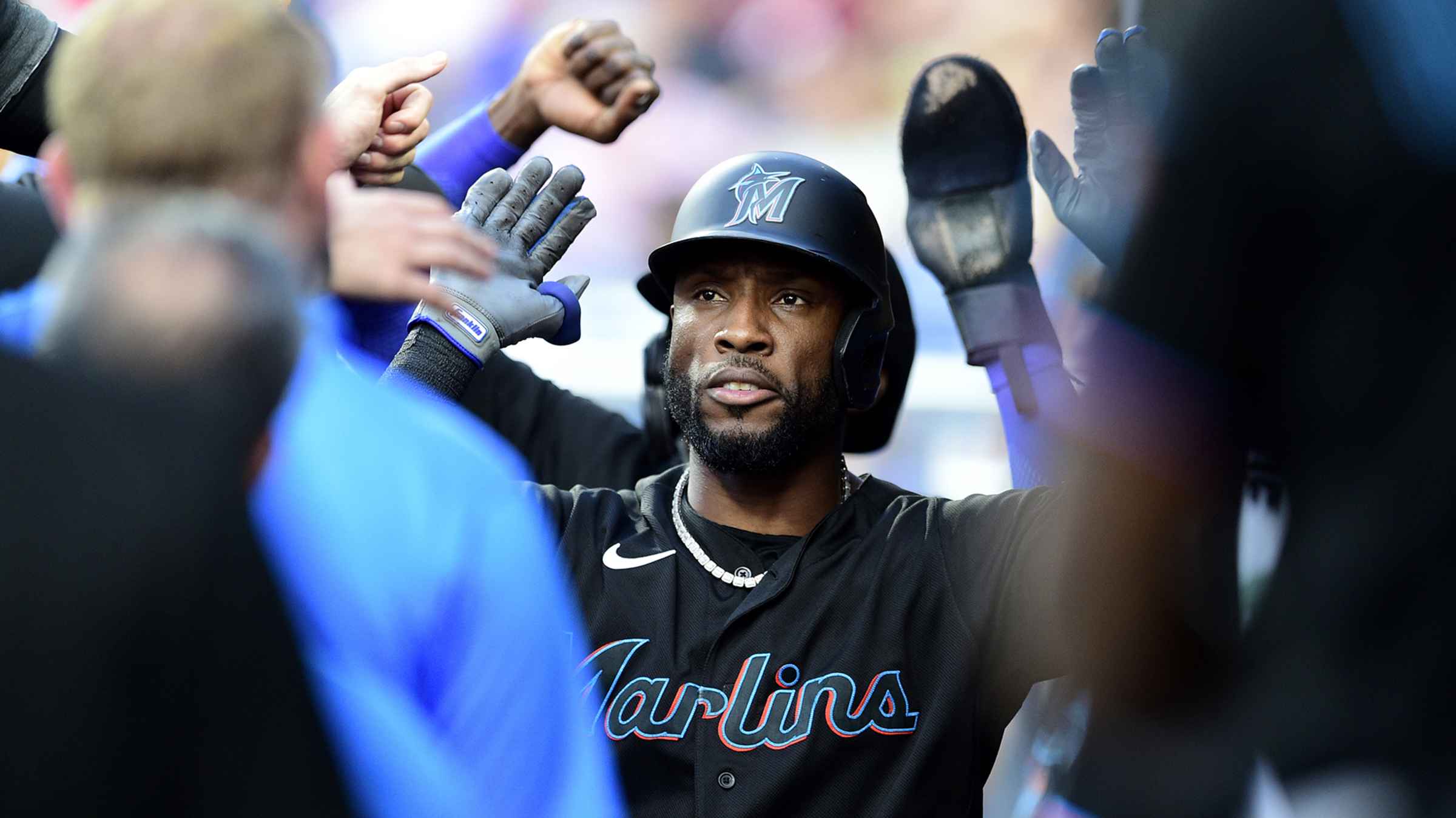 Aguilar, Marte power Marlins past Phils for twinbill split MLB