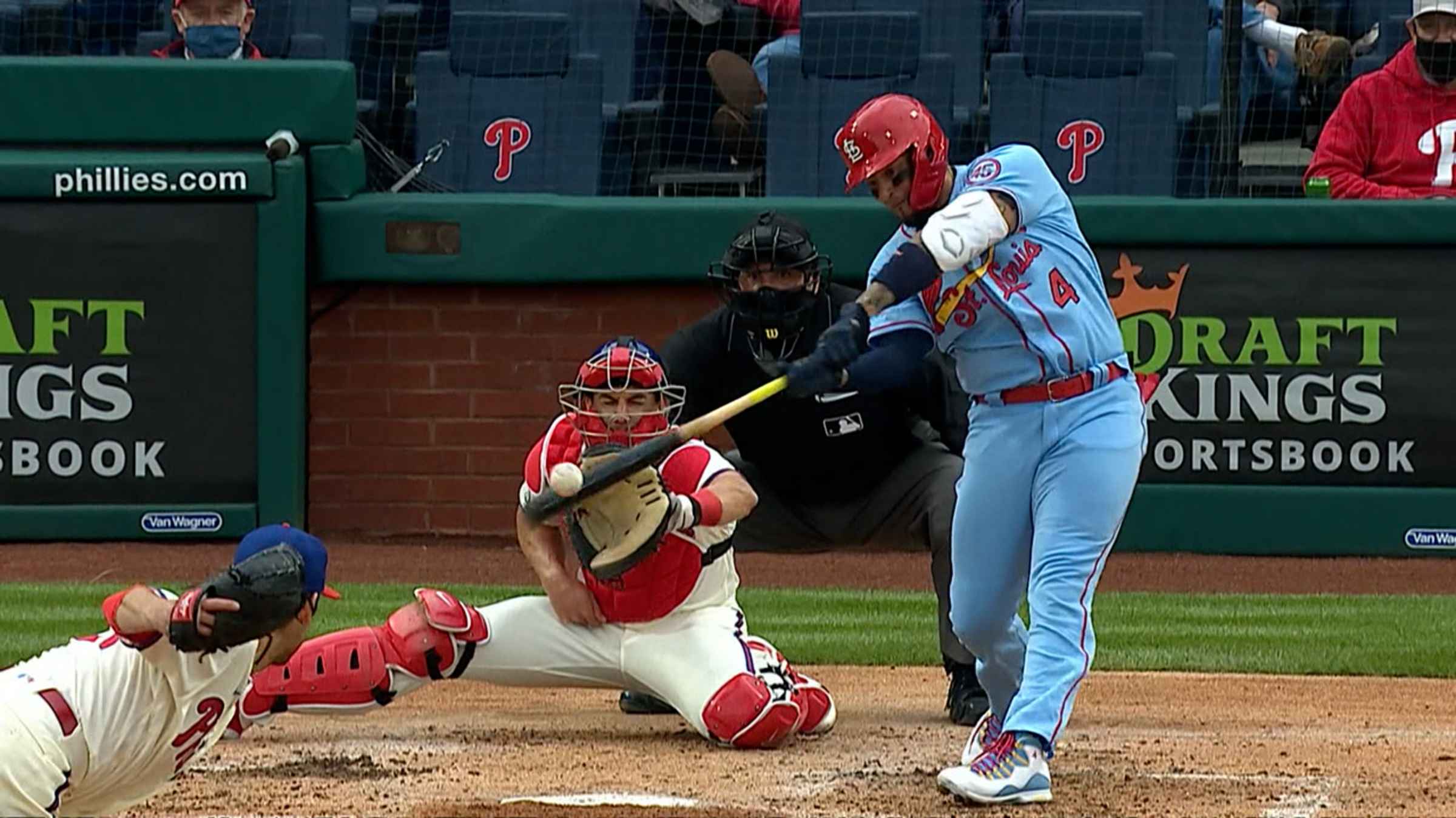 Yadier Molina crushes two homers, 04/17/2021