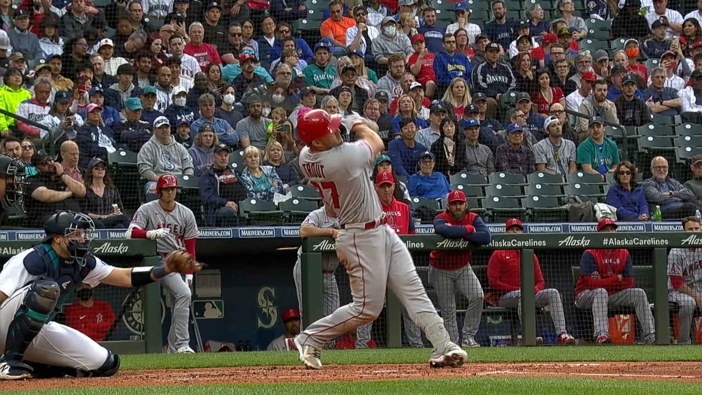 Mike Trout Game Used Jersey: 2 Home Runs