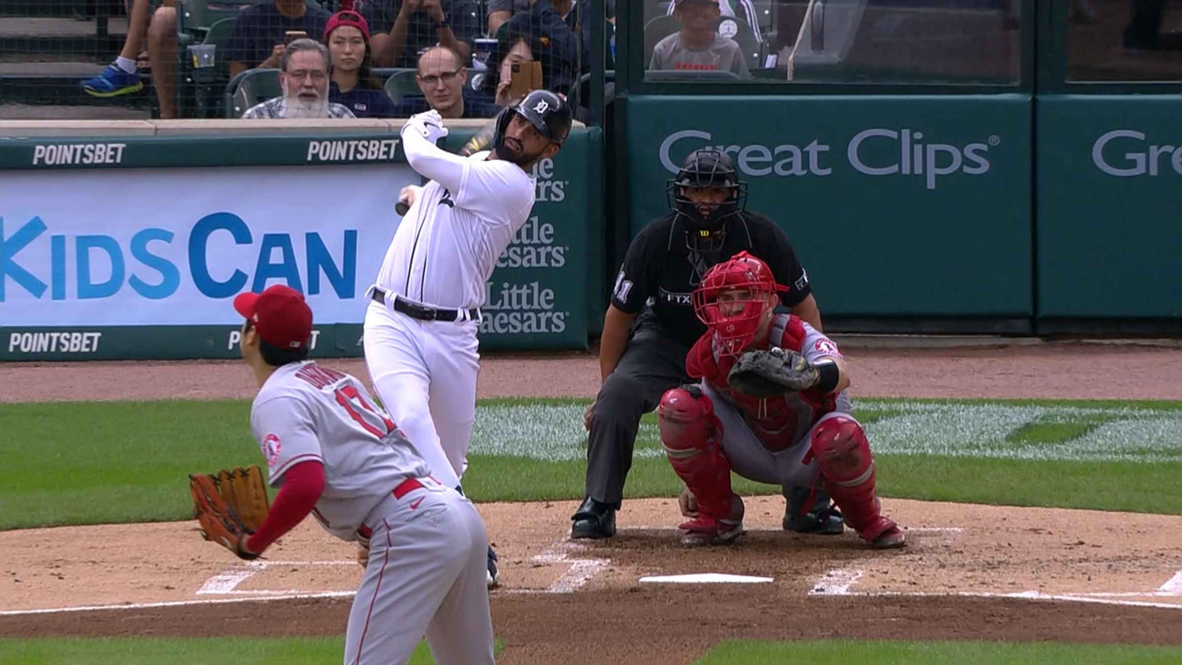 Riley Greene launches HR on Ohtani's first pitch of the day