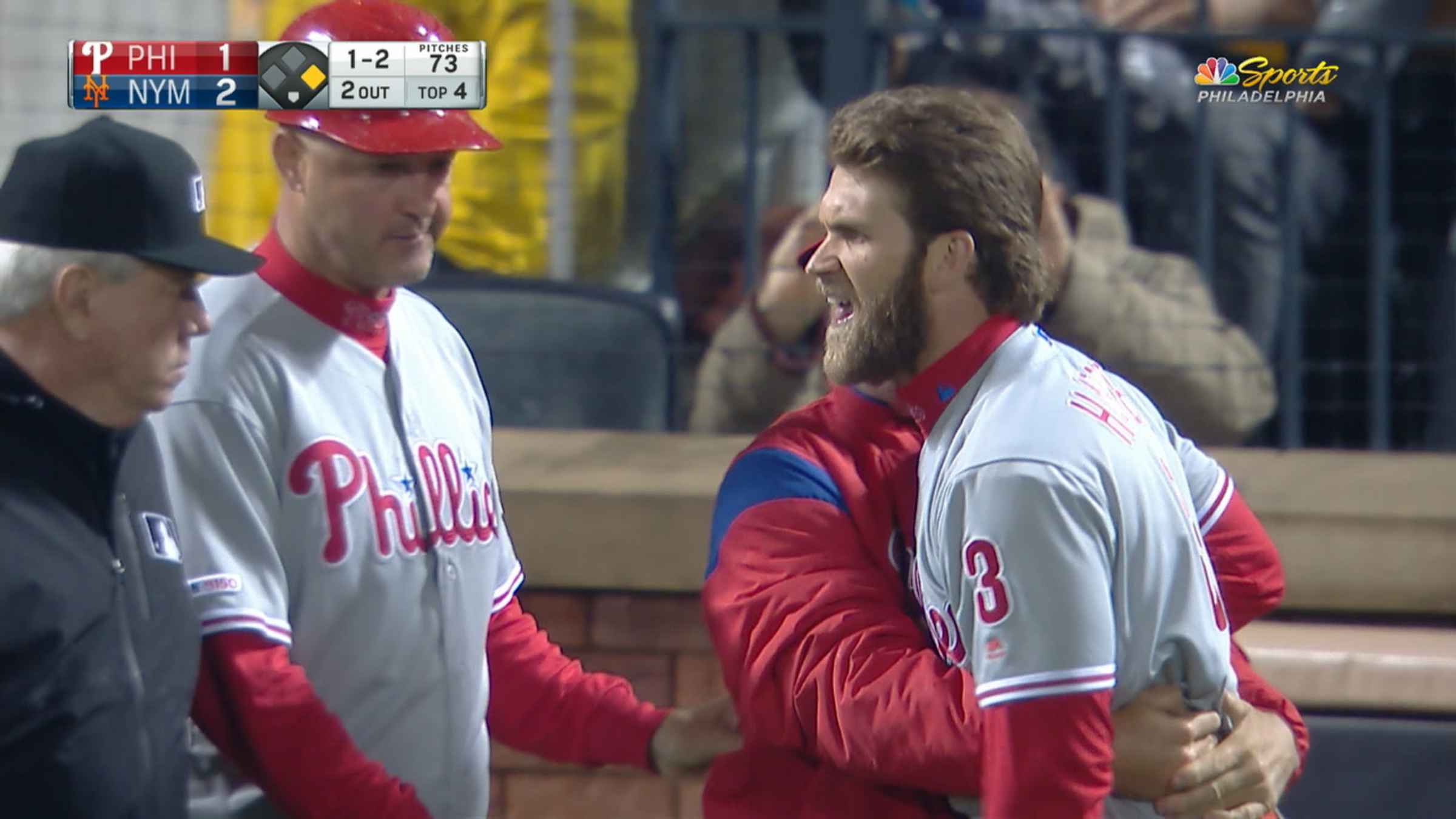 Bryce Harper speaks out after ejection following mass brawl during