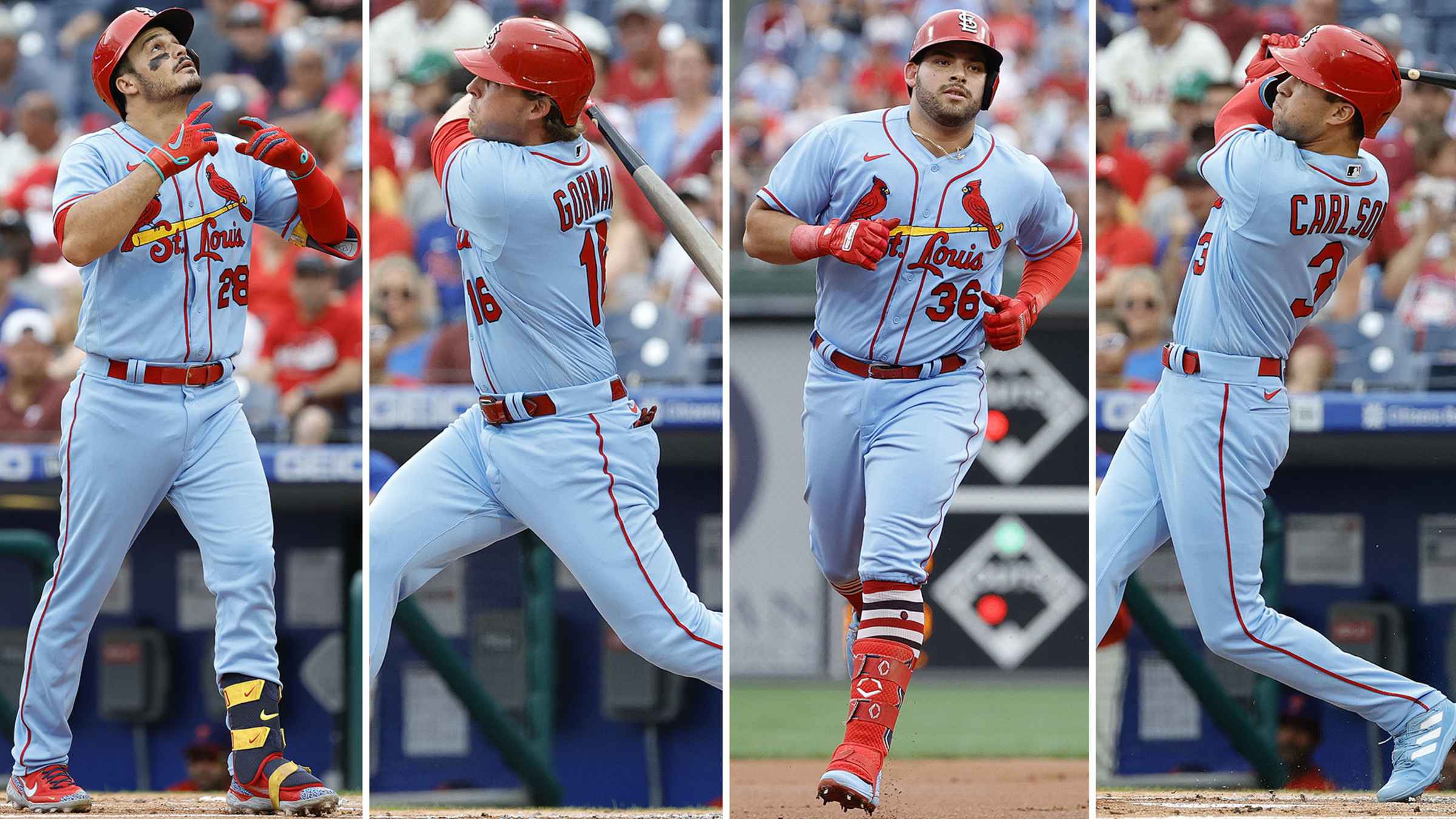 Cardinals' four straight homers, 07/02/2022