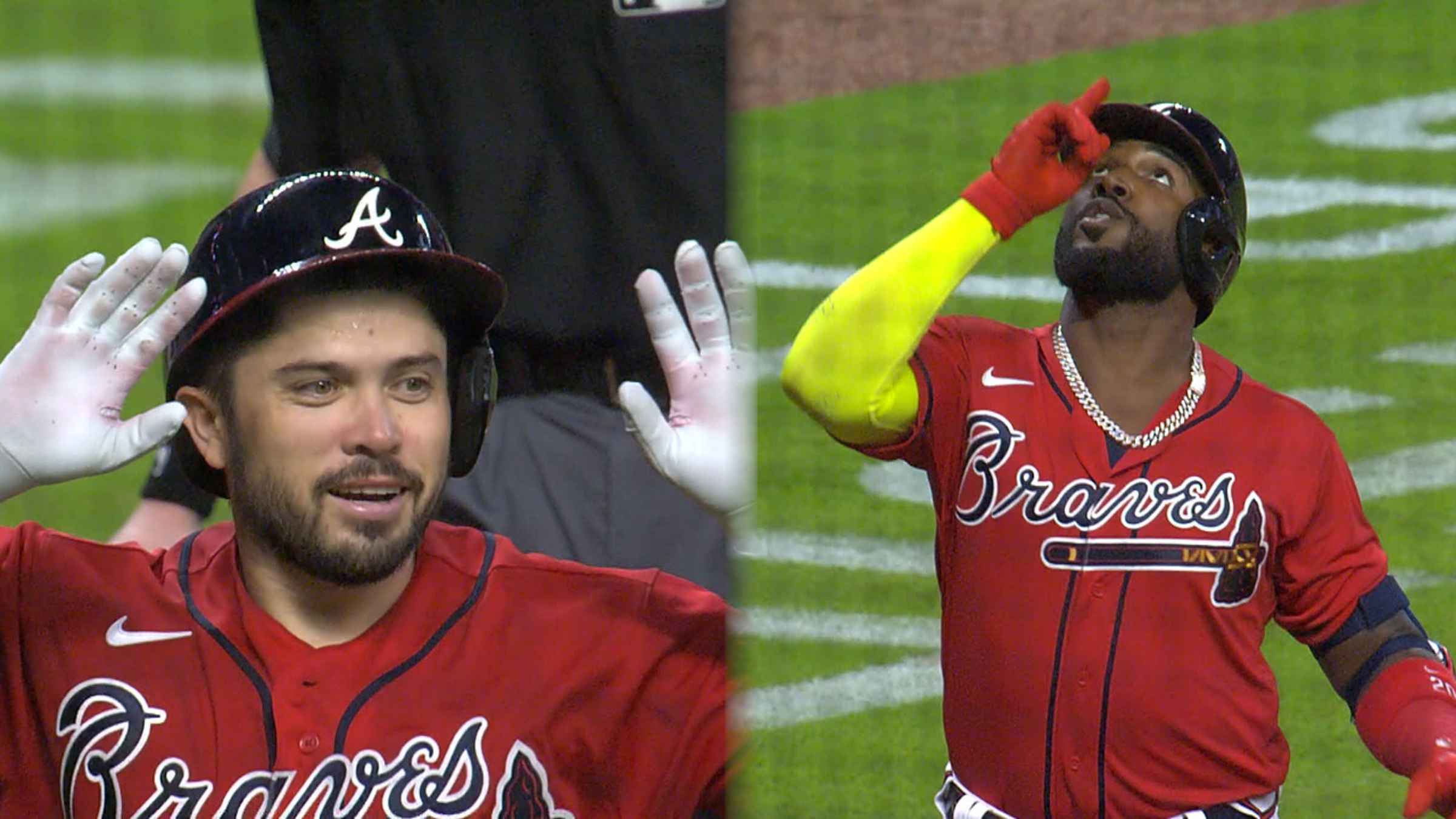 Marcell Ozuna, Ozzie Albies power Braves' offense in rout of