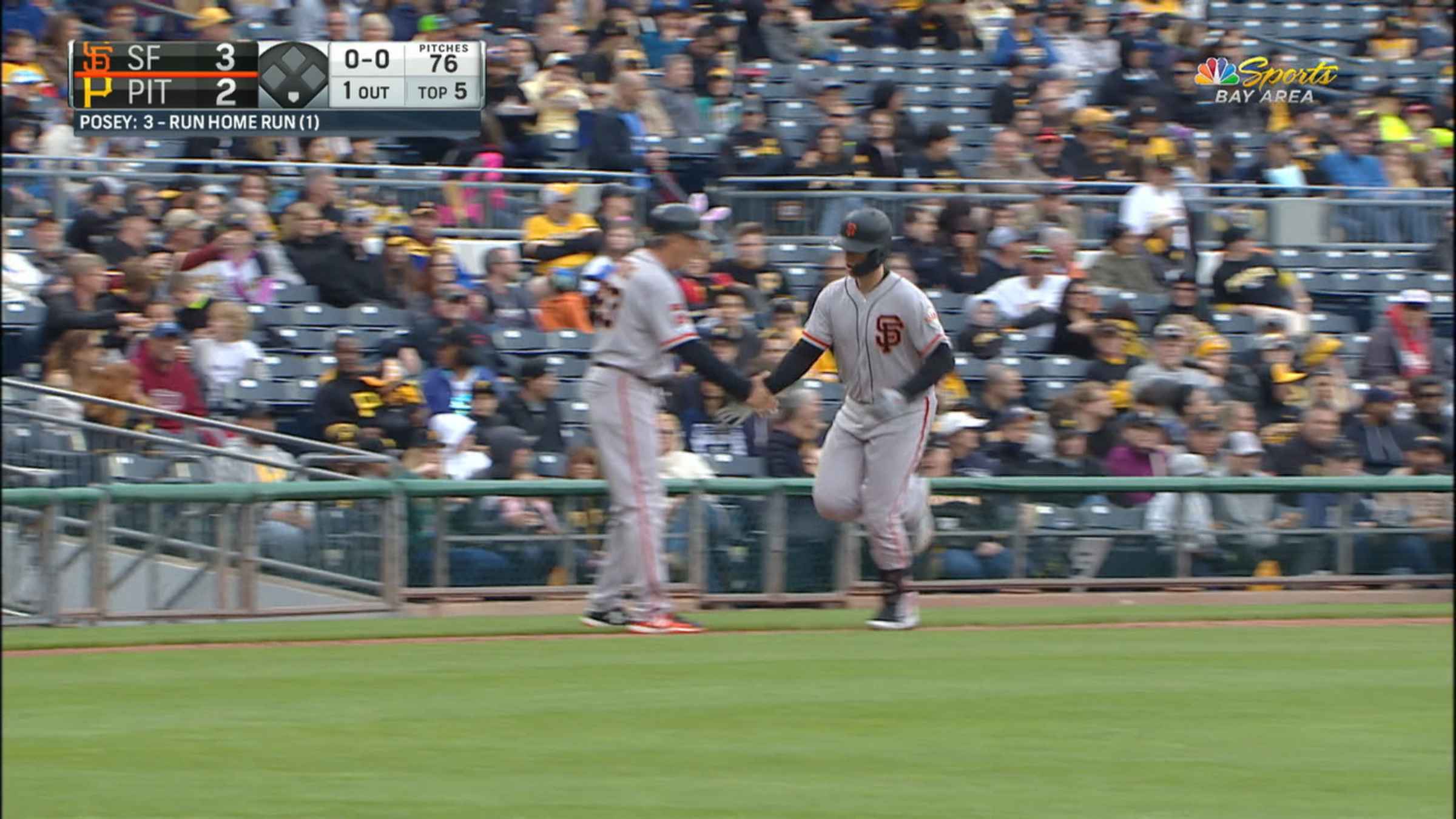 Buster Posey's three-run home run, 06/16/2021