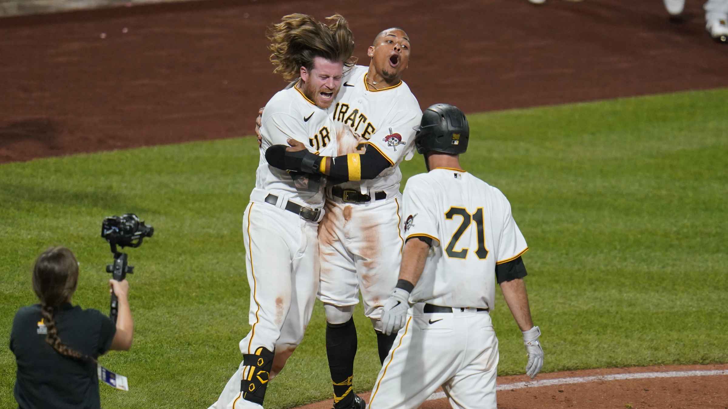 Game-Used Roberto Clemente Day Jersey - Mitch Keller - PIT vs. CIN