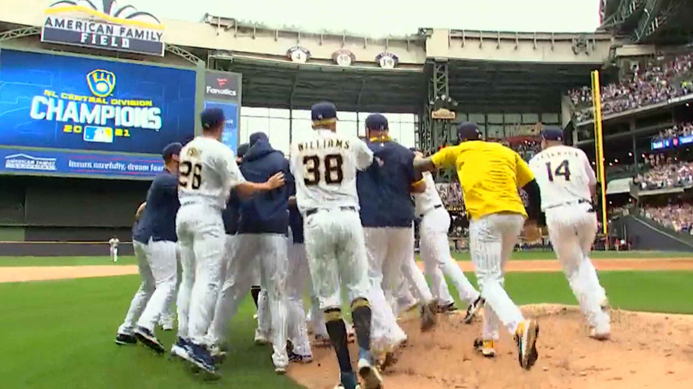 Official Milwaukee Brewers Nl Central Division Champions