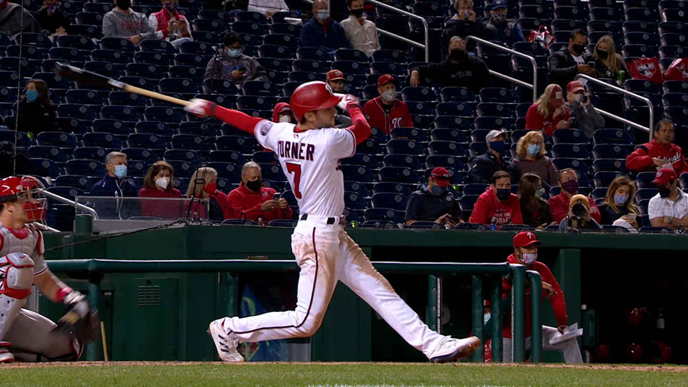 Trea Turner homers in front of old high school