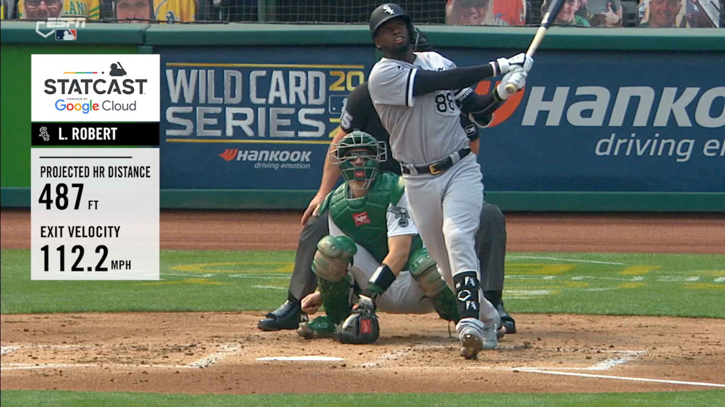 Luis Robert's 487-foot homer, 10/01/2020