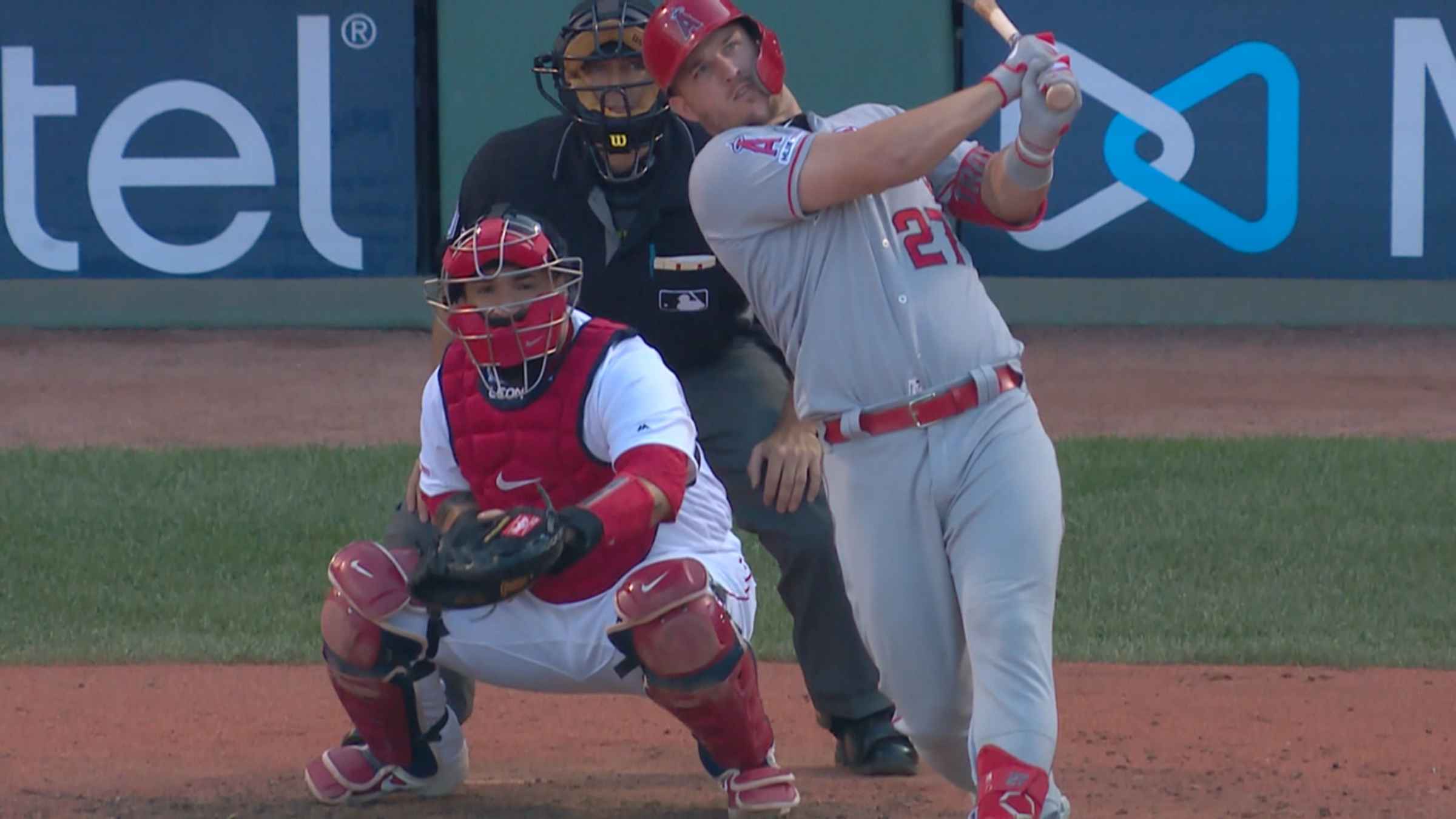 Trout hits 1st HR at Fenway, Angels rout Red Sox 12-4