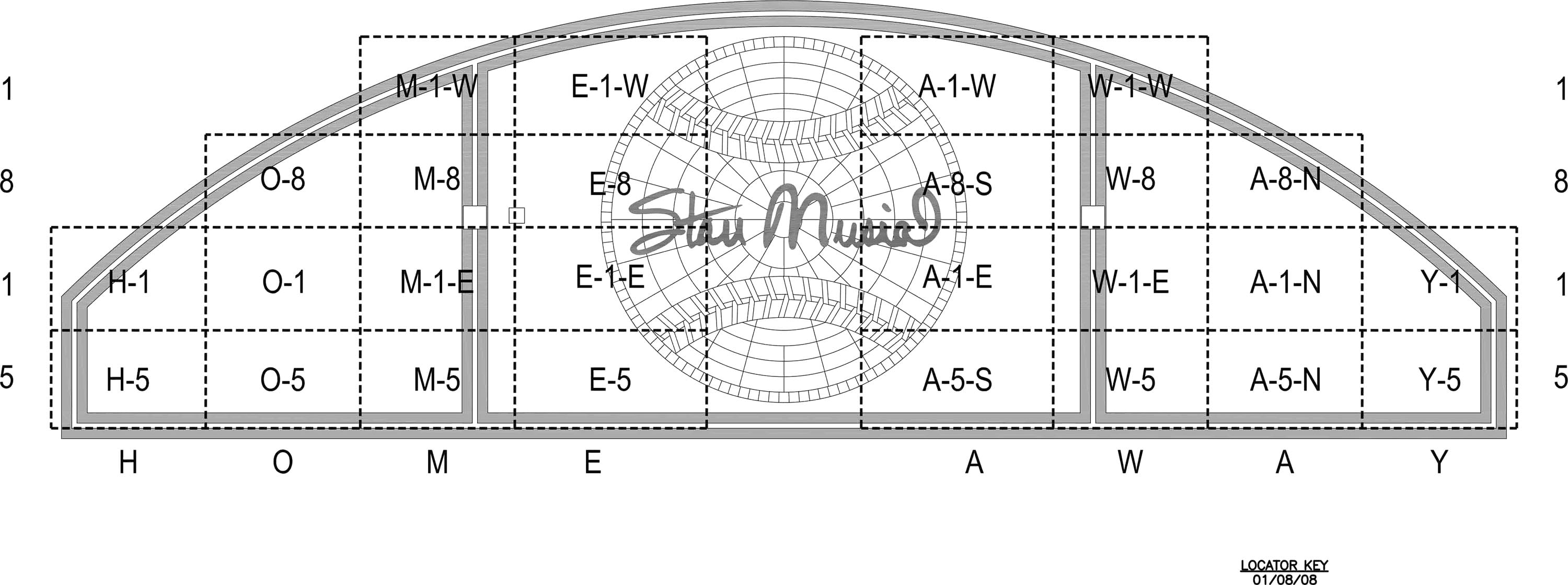 Great American Ball Park Brick Locator