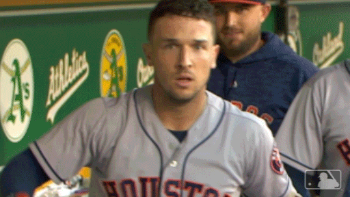 Alex Bregman stared straight into the dugout camera after crushing