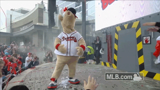 Everyone, meet Blooper, the Braves' new mascot who was introduced to the  world at #ChopFest