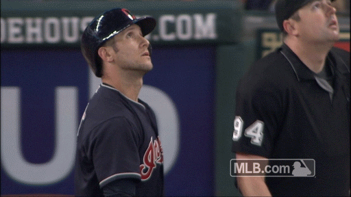 Confusion reigned when Yan Gomes' fly ball bounced off the Minute Maid Park  roof