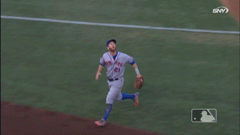 Todd Frazier channeled old friend Derek Jeter with a falling catch into the  stands