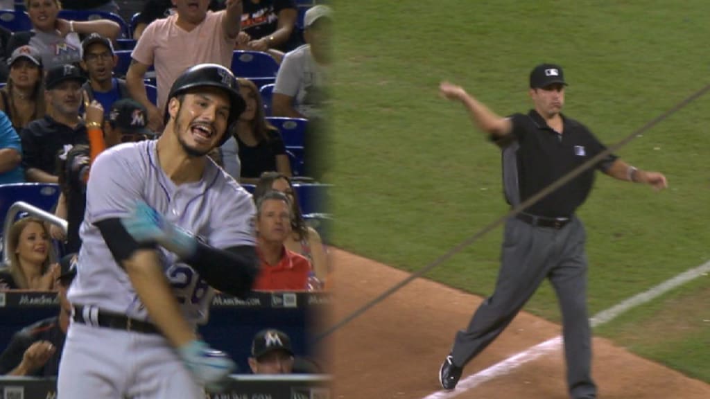 Umpire smirks as he ejects irate Nolan Arenado after questionable call