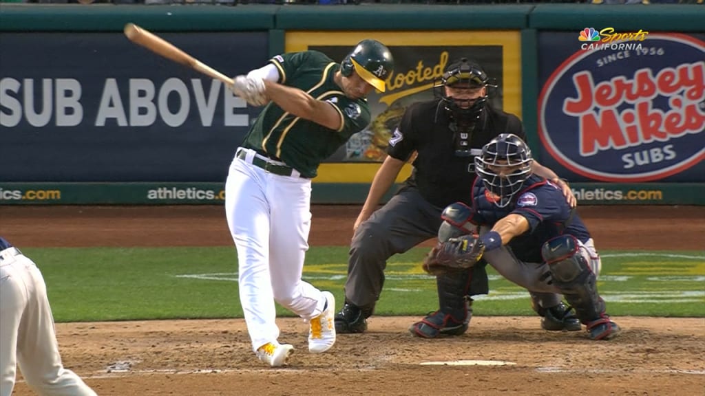 Chris Herrmann hits grand slam for first A's hit