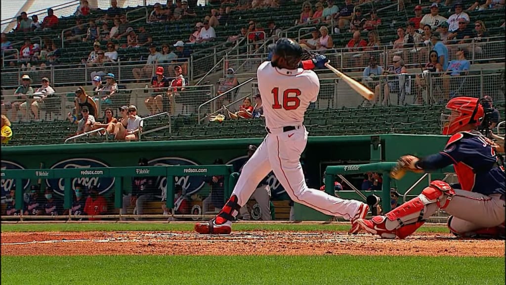 Baltimore Orioles Franchy Cordero (16) hits a single during a