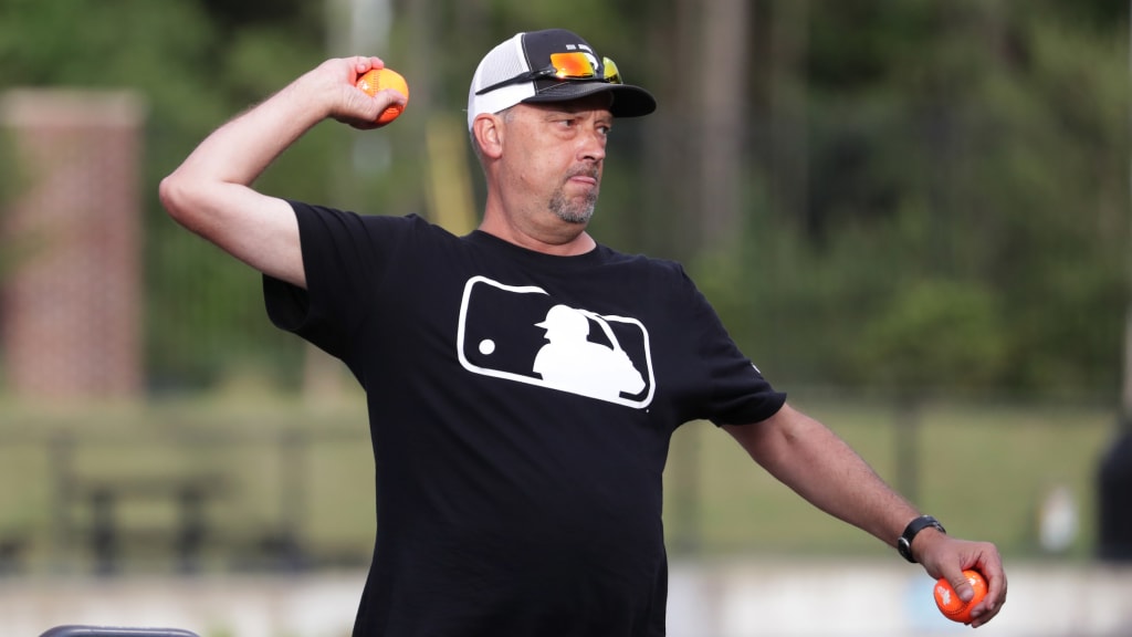 Stott pitching during the test event in Raleigh, N.C.