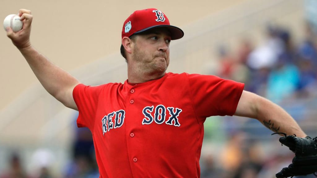 Steven Wright didn't allow a hit over two innings of his Grapefruit League debut vs. the Blue Jays. (Red Sox)
